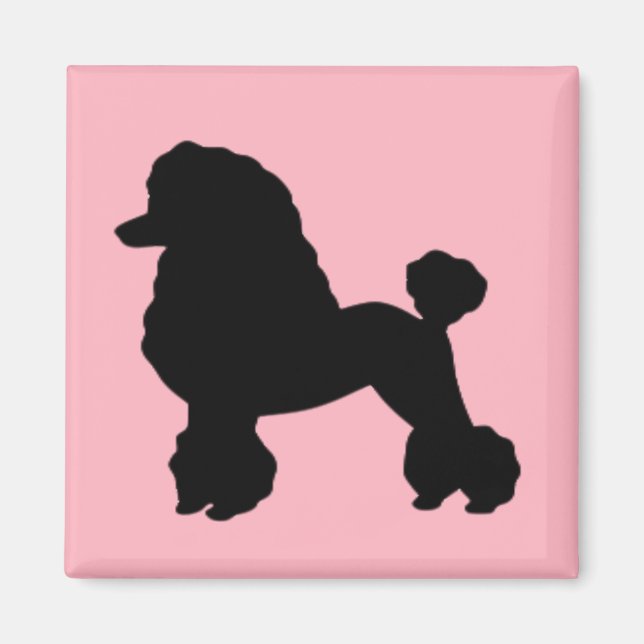 1950's Pink Poodle Skirt Inspired Magnet (Front)