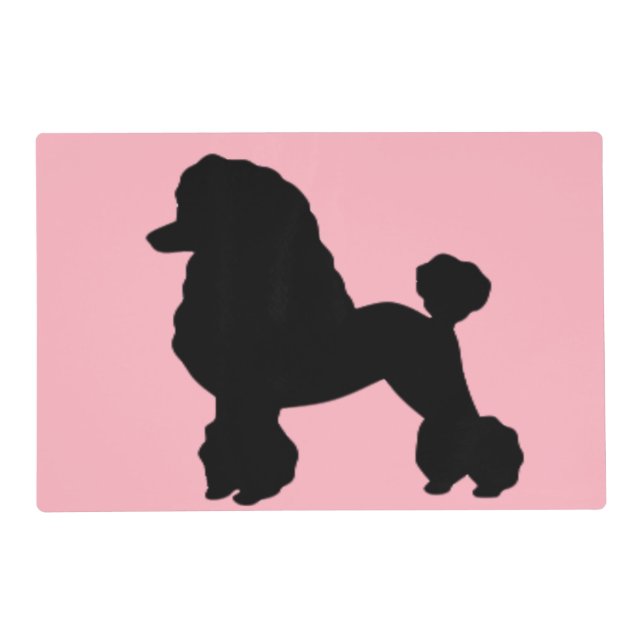 1950's Pink Poodle Skirt Laminated Placemat (Front)
