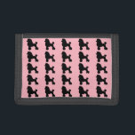 1950's Pink Poodle Skirt Nylon Wallet<br><div class="desc">Break out your bobby socks and saddle shoes and start dancing! This 1950's Poodle Skirt Inspired Nylon Wallet looks like a classic 1950s poodle skirt. The design features the repeating image of a black silhouette of a poodle on a pink background. It's beginning to look a lot like the 1950s!...</div>