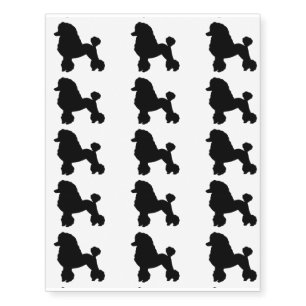 1950s' Poodle Skirt Inspired Temporary Tattoos