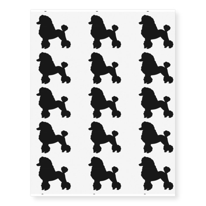 1950s' Poodle Skirt Inspired Temporary Tattoos | Zazzle.com