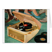 1950s portable record player advertisement (Front Horizontal)