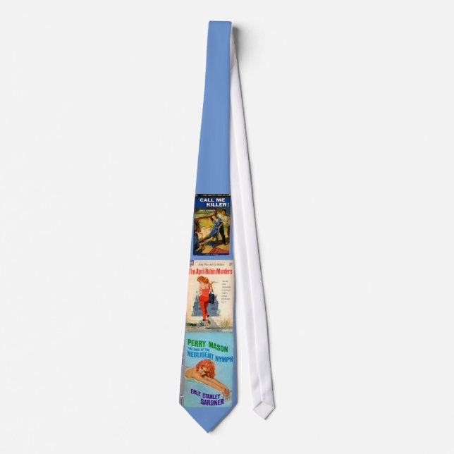 1950s pulp novel covers neck tie (Front)