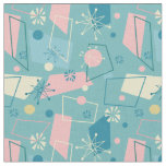 1950s Retro Atomic Pastel Pattern Fabric