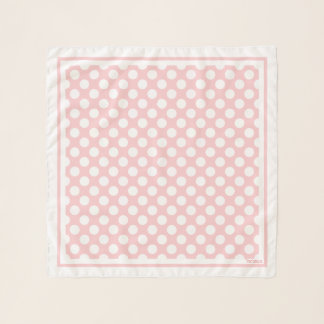 1950's Retro Designer Pink Polka Dots Neck Hair Scarf