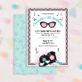 1950s Retro Diner Pink and Teal Birthday Party Invitation