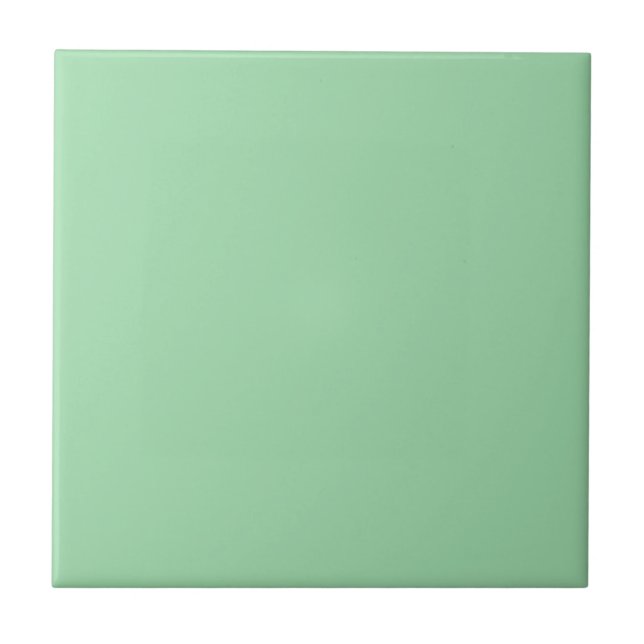 1950's Retro Mint Green Kitchen and Bathroom Ceramic Tile (Front)