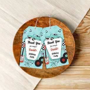 1950's Retro Party Thank You Gift Tags
