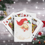 1950s Retro Santa Claus Christmas Playing Cards at Zazzle