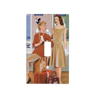 1950s retro vintage glamour women (4) light switch cover