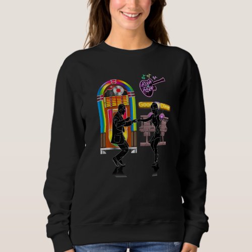 1950s Rock N Roll Diner  1 Sweatshirt
