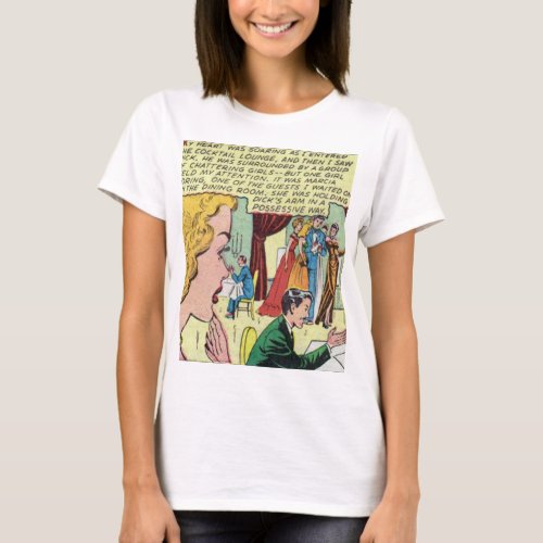 1950s Romantic Comic  Best vintage comic gift T_Shirt