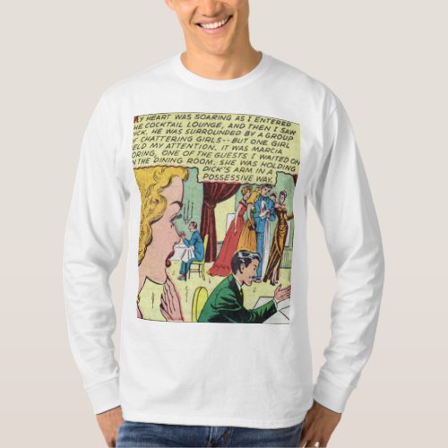 1950s Romantic Comic  Best vintage comic gift T_Shirt