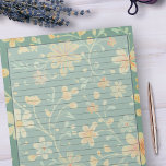 1950s Sage Green Retro Mid Century Floral Design Notepad<br><div class="desc">Bring the nostalgia of the 1950s with this Retro 1950s Mid Century Floral Standard 8.5" X 11"Letter Sized Lined Paper Notepad. It's the perfect way to add a dose of vintage flair and capture the essence of a bygone era. Order now and make all of your writing and lists truly...</div>