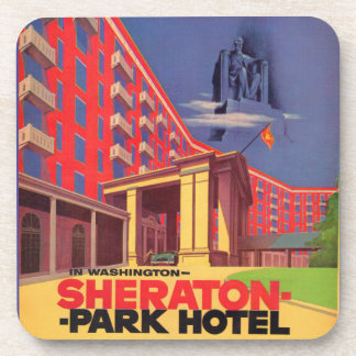 1950s Sheraton Park Hotel - Washington, DC ad BEAU Beverage Coaster