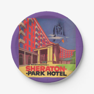 1950s Sheraton Park Hotel - Washington, DC ad Paper Plates