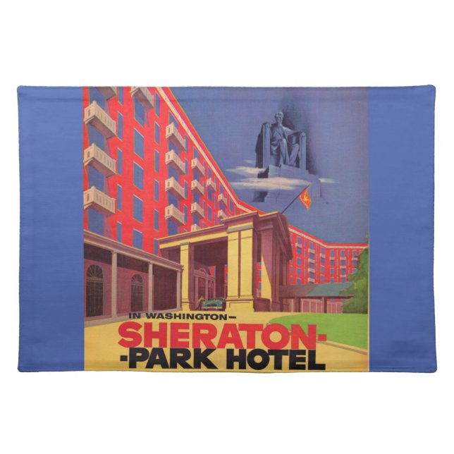1950s Sheraton Park Hotel - Washington, DC ad Placemat (Front)
