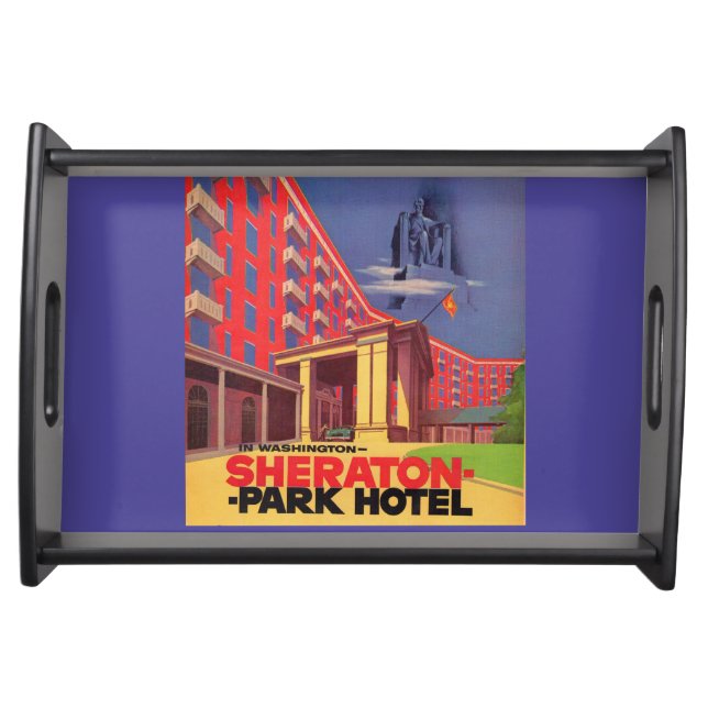 1950s Sheraton Park Hotel - Washington, DC ad Serving Tray (Front)