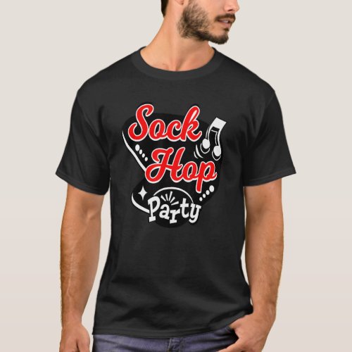 1950s Sock Hop Costume 50s Rock And Roll Party Roc T_Shirt