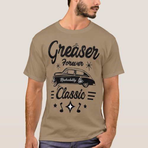 1950s Sock Hop Costume Retro 50s Vintage Greaser T_Shirt