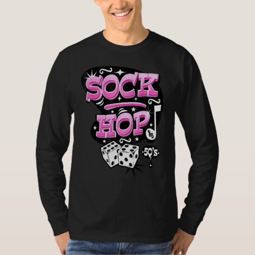1950s Sock Hop Costume Rock And Roll Vintage 50s R T_Shirt