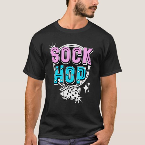 1950s Sock Hop Costume Vintage 50s Rockabilly Rock T_Shirt