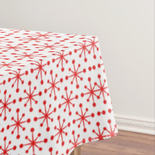 1950s Star Pattern Tablecloth