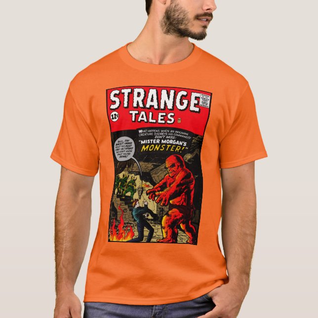 1950's STRANGE TALES Comic T-Shirt  (Front)