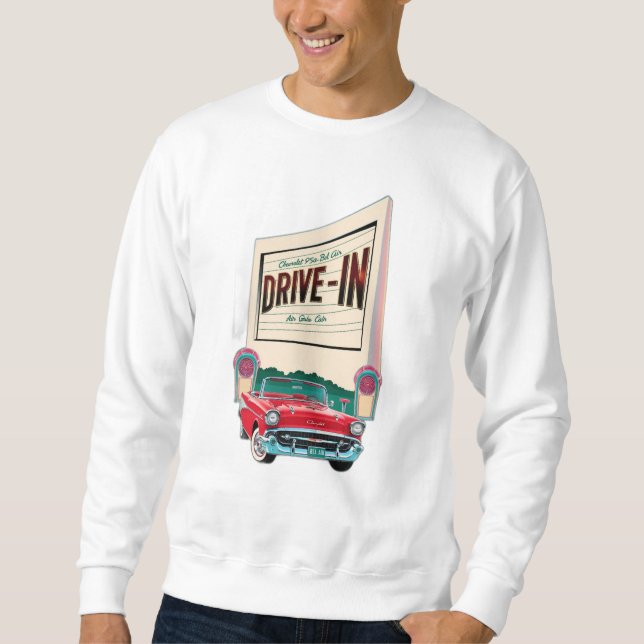  1950s-style drive-in movie sweatshirt (Front)