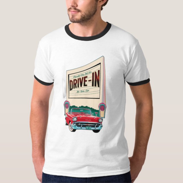  1950s-style drive-in movie T-Shirt (Front)