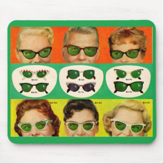 1950s sunglasses ad image mouse pad