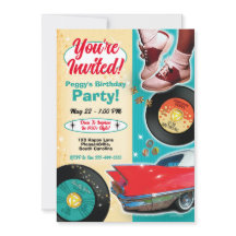 1950s Theme Party Invitations 2