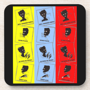 1950s three aces for Ace combs Drink Coaster