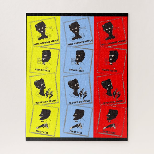 1950s three aces for Ace combs Jigsaw Puzzle (Vertical)