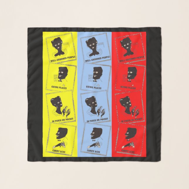 1950s three aces for Ace combs Scarf (Front)