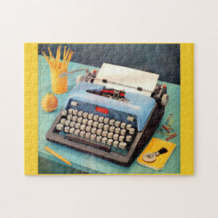 1950s typewriter ad image jigsaw puzzle