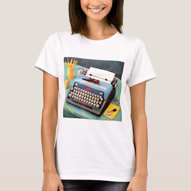 1950s typewriter ad image T-Shirt (Front)