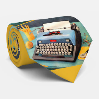 1950s typewriter  neck tie