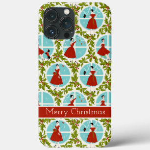 1950's Vintage Christmas iPhone 13 Pro Max Case