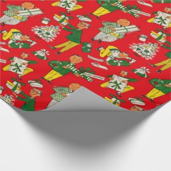 1950s Vintage Christmas Gift Wrap by christmas1900 at Zazzle