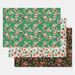 1950s Vintage Christmas Wrapping Paper Sheets at Zazzle