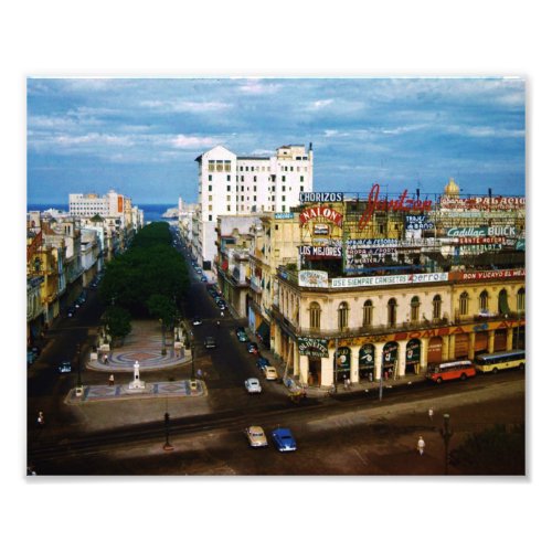 1950s Vintage Cuban Photo PASEO DEL PRADO Havana