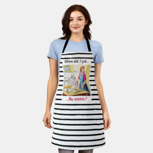 1950's Vintage Funny Murderous Housewife Cooking Apron