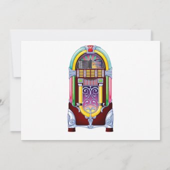 1950s Vintage Jukebox Wedding Invitation | Zazzle