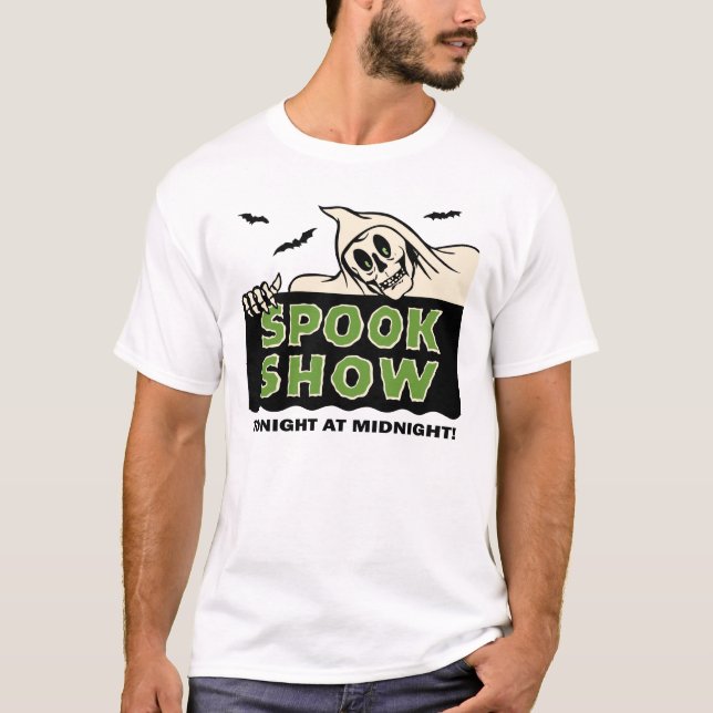 1950s Vintage Spook Show Poster Art T-Shirt (Front)