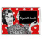 1950s Woman with a Sign Place Card