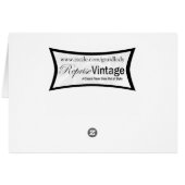 1950s Woman with a Sign Place Card (Back Horizontal)