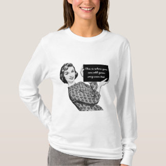 1950s Woman with a Sign T-Shirt