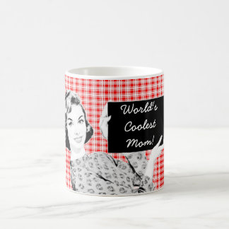 1950s Woman with a Sign V2 Mom Coffee Mug