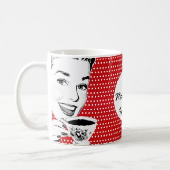 1950s Woman With A Teacup Coffee Mug by grnidlady at Zazzle